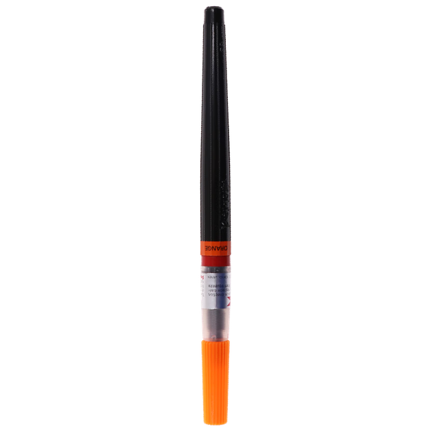 Пензель-ручка Pentel XGFL для каліграфії, м'яка, зі змінним картриджем, помаранчева, 1 шт. - Фото 4 Пензель-ручка Pentel XGFL для каліграфії, м'яка, зі змінним картриджем, помаранчева, 1 шт. - зображення 4