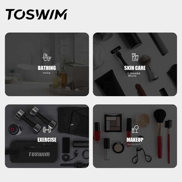 Водонепроницаемая сумка для плавания TOSWIM, косметичка, дамская сумочка, дорожная сумка для фитнеса и спорта, сумка для снаряжения, желтый медведь - изображение 10