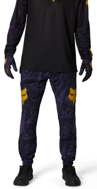 Штаны велосипедные Fox Ranger Image Print Plum 36 сливовые рипстоп-стретч DWR race-ratchet - изображение 4