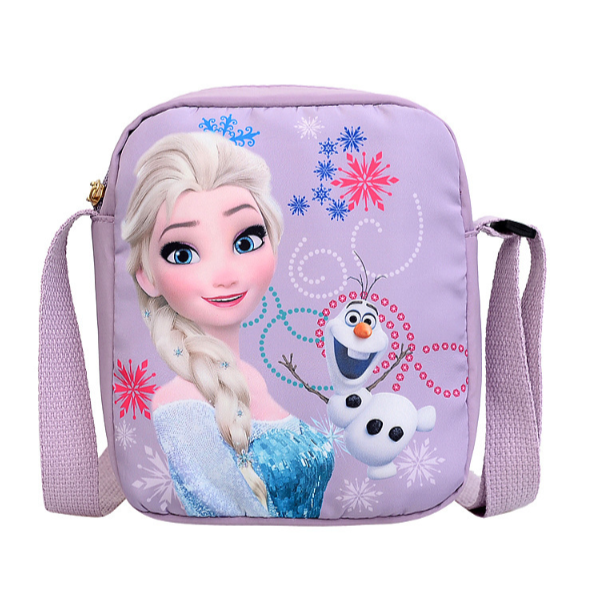 Сумка месенджер дитяча Frozen Elsa Холодне Серце Ельза та Олаф 16х20 см Фіолетовий - Фото 1 Сумка месенджер дитяча Frozen Elsa Холодне Серце Ельза та Олаф 16х20 см Фіолетовий - изображение 1