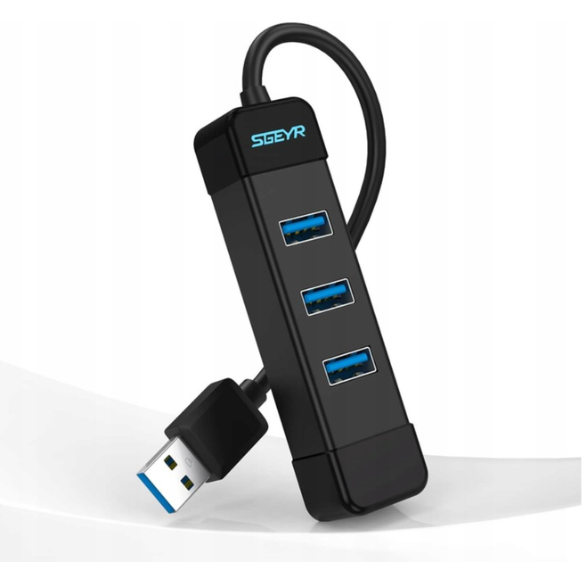 Сетевой адаптер USB Ethernet SGEYR RJ45 1000 Мбит/с, 3 USB 3.0, для MacBook, Linux, Chromebook - изображение 2