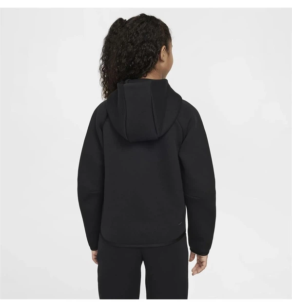 Дитяча толстовка Nike Sportswear Tech Fleece Girls Full-Zip Hoodie Black XS Чорна HV8695-010 - зображення 2