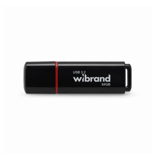 Флешка Wibrand Scarab 64GB USB 3.2 Gen1 с крышкой черная - Фото 1 Флешка Wibrand Scarab 64GB USB 3.2 Gen1 с крышкой черная - изображение 1