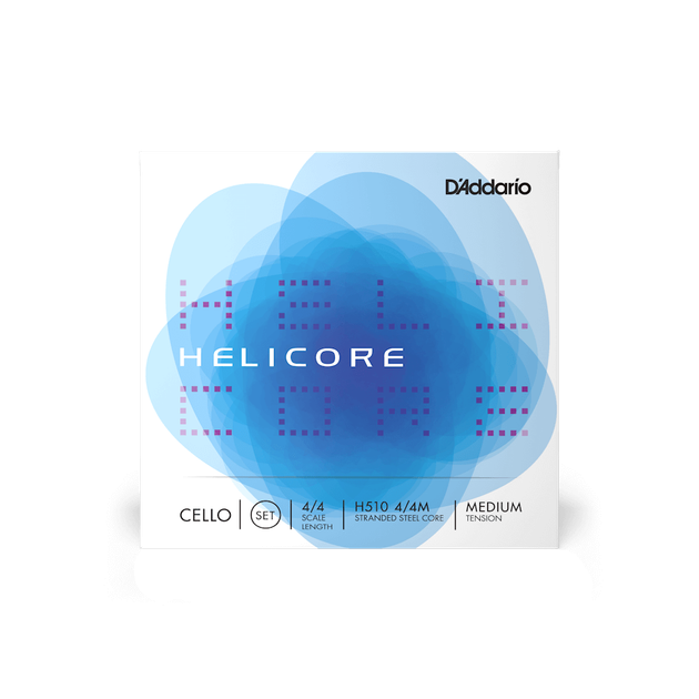 Струни для віолончелі D'Addario HELICORE CELLO STRING SET 4/4 Scale Medium Tension - Фото 1 Струни для віолончелі D'Addario HELICORE CELLO STRING SET 4/4 Scale Medium Tension - зображення 1