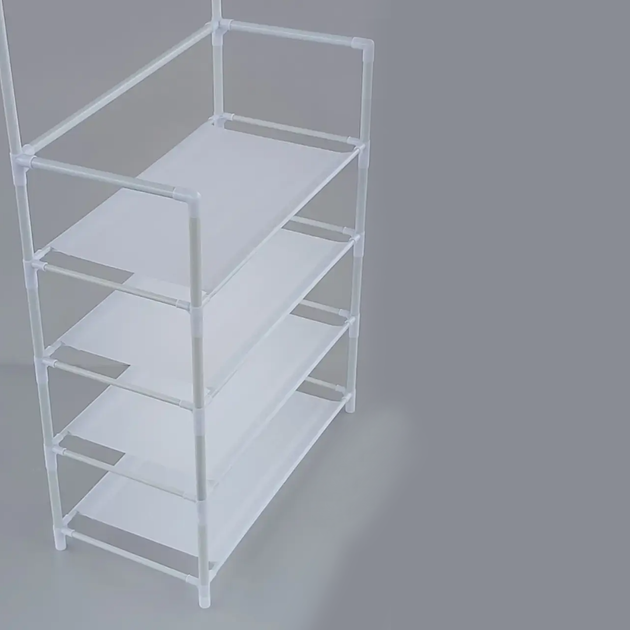 Вешалка для одежды (154х60х29,5см) New simple floor clothes rack, Белая - Фото 9 Вешалка для одежды (154х60х29,5см) New simple floor clothes rack, Белая - изображение 9