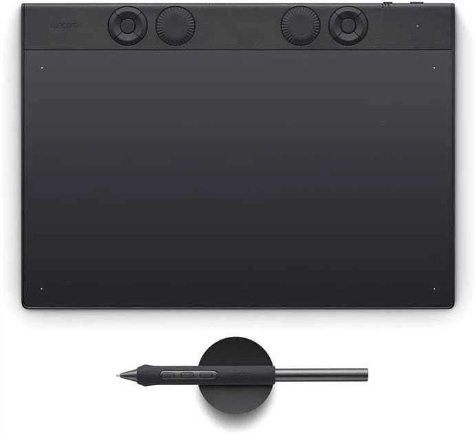 Графічний планшет Wacom Intuos Pro Medium PTK670 + Pro Pen 3 Black - Фото 1 Графічний планшет Wacom Intuos Pro Medium PTK670 + Pro Pen 3 Black - зображення 1