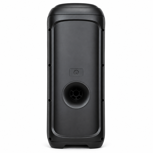 Акумуляторна караоке колонка з 2 мікрофонами 30 Вт 2×6″, Bluetooth, USB, TF, FM, LED, дисплей та пульт ДК - зображення 4