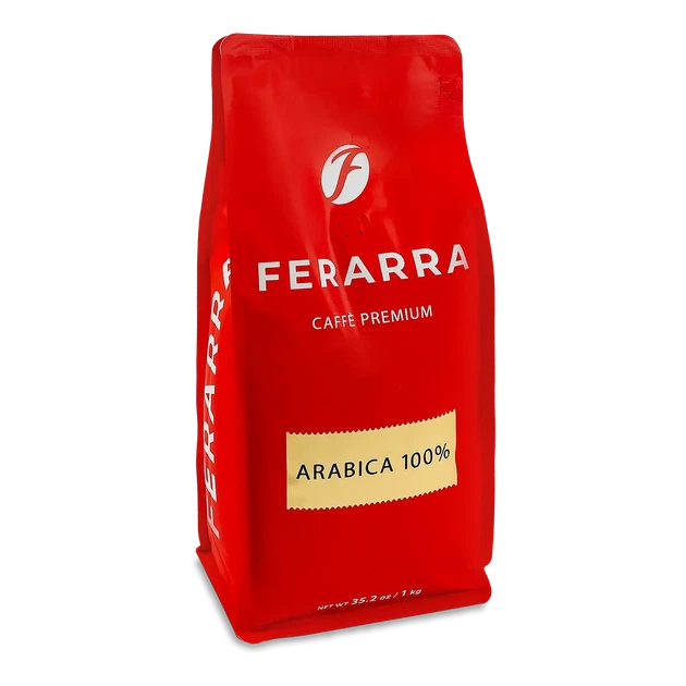Кава зернова Ferarra Arabika 100% 1кг - Фото 1 Кава зернова Ferarra Arabika 100% 1кг - изображение 1