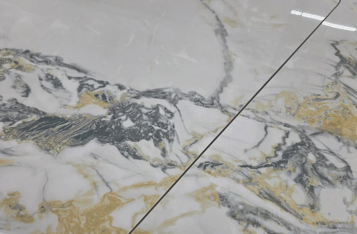Стол раскладной ProDobro FERRAGAMO CERAMIC 95(135)x72 белый глянец/кашемир - Фото 6 Стол раскладной ProDobro FERRAGAMO CERAMIC 95(135)x72 белый глянец/кашемир - изображение 6