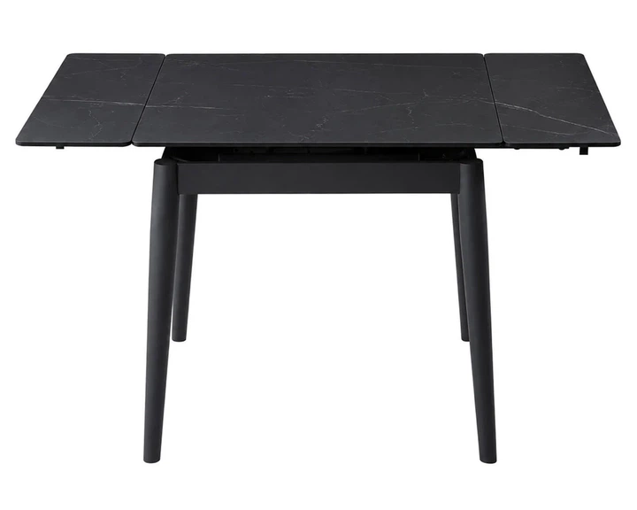 Стол раскладной ProDobro AVENTO CERAMIC 80(130)x80 керамика, черный - изображение 2
