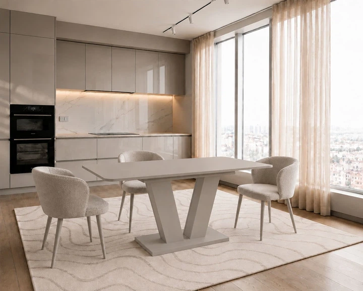 Стол обеденный ProDobro TORINO K 140(180)x80 кашемир, раскладной - изображение 4