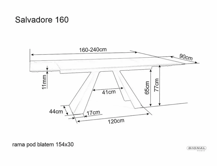 Стол раскладной ProDobro SALVADORE CERAMIC 160(240)x90 ONICE ORO - Фото 4 Стол раскладной ProDobro SALVADORE CERAMIC 160(240)x90 ONICE ORO - изображение 4
