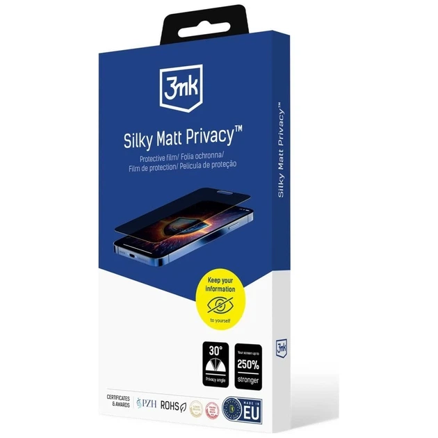 Защитная пленка 3mk Silky Matt Privacy для iPhone 18 Pro Max (5903108788014) - изображение 4