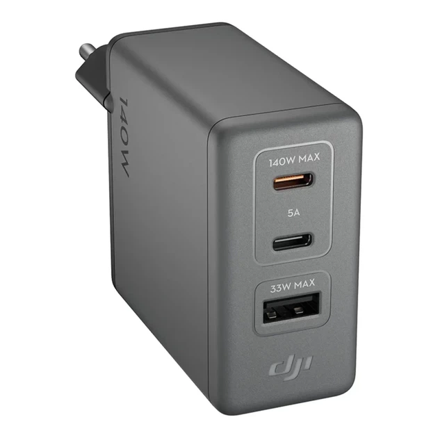 Сетевое зарядное устройство DJI Power Charging Combo 140W GaN (CP.DY.00000232.01) - изображение 4