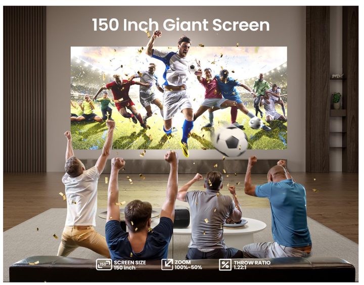 Проектор ETOE E3 Pro 2026, Smart Projector из Google TV, Full HD 1080P, домашний кинотеатр, мультимедийный проектор - Фото 8 Проектор ETOE E3 Pro 2026, Smart Projector из Google TV, Full HD 1080P, домашний кинотеатр, мультимедийный проектор - изображение 8