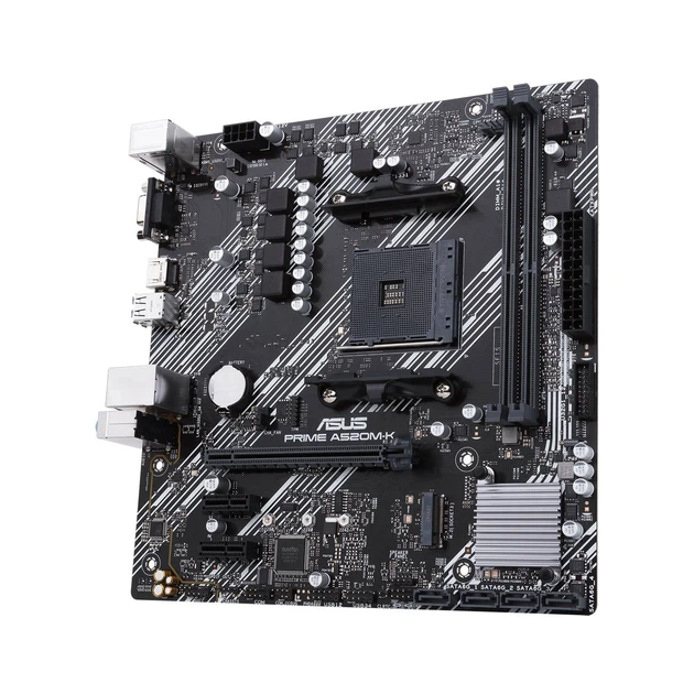 Материнская плата ASUS PRIME A520M-K (sAM4, AMD A520, DDR4, mATX) - изображение 2