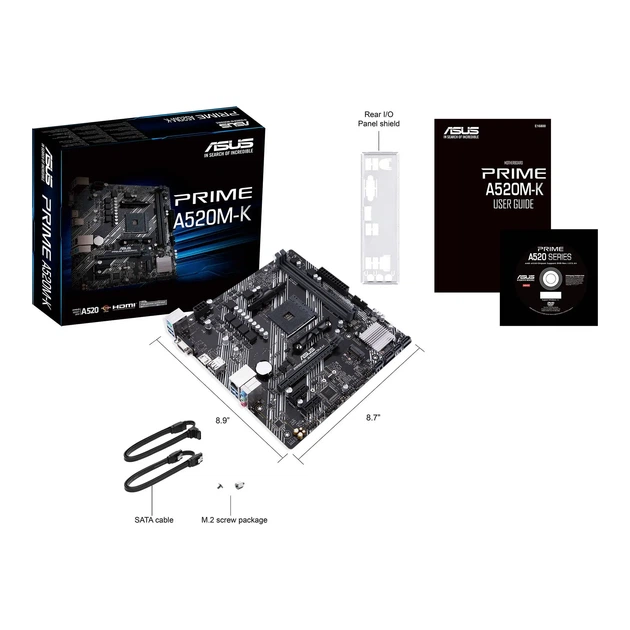 Материнская плата ASUS PRIME A520M-K (sAM4, AMD A520, DDR4, mATX) - изображение 9