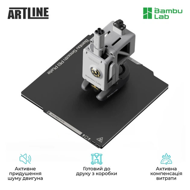 3D принтер Bambu Lab A1 Mini (PF002-M-EU) - Фото 4 3D принтер Bambu Lab A1 Mini (PF002-M-EU) - изображение 4
