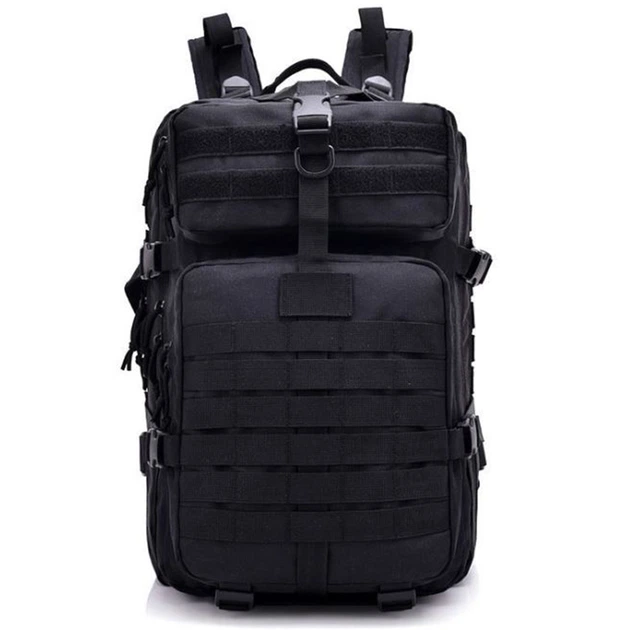 Рюкзак туристичний спортивний для подорожей Tosh LB-464 50 л Чорний - зображення 3