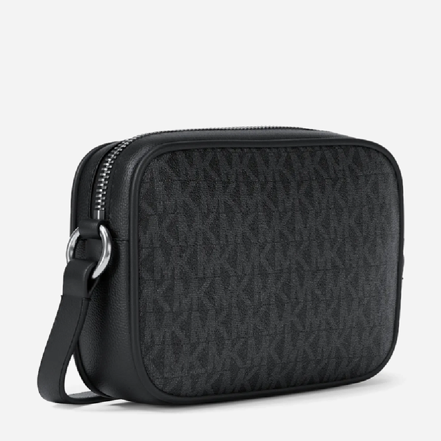 Сумка кросс-боди через плечо женская маленькая Michael Kors Jet Set Travel Small Signature Logo Camera Crossbody Черная (199125146547) - Фото 4 Сумка кросс-боди через плечо женская маленькая Michael Kors Jet Set Travel Small Signature Logo Camera Crossbody Черная (199125146547) - изображение 4