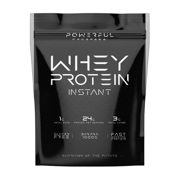 Сывороточный протеин Powerful Progress 100% Whey Protein банан 1 кг - Фото 1 Сывороточный протеин Powerful Progress 100% Whey Protein банан 1 кг - изображение 1