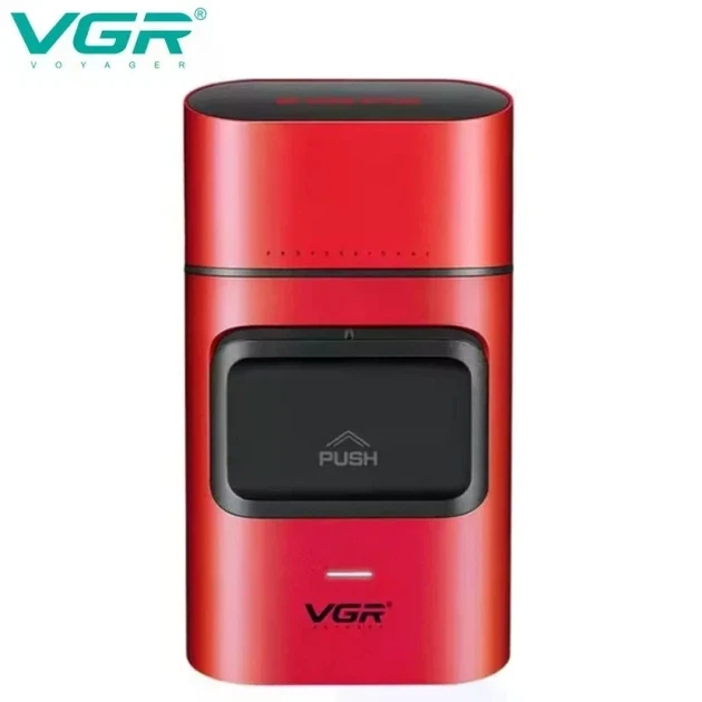 Триммер для волос VGR V-307 красный для бороды и окантовки - изображение 3