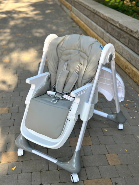 Детский Стульчик для кормления BAMBI M 3233L Light Gray - Фото 5 Детский Стульчик для кормления BAMBI M 3233L Light Gray - изображение 5