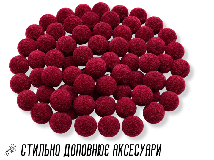Помпони FROM FACTORY для творчості Ø1.5см/100шт Білий - зображення 8
