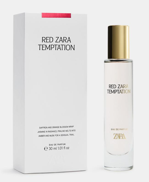Парфумована вода жіноча Zara Red Temptation 30 мл - Фото 1 Парфумована вода жіноча Zara Red Temptation 30 мл - изображение 1