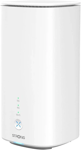 5G Wi-Fi роутер STRONG AX3000 / Wi-Fi 6 / 5G / NanoSIM / 2 порти LAN / RJ11 / White (102277369) - Б/В - Фото 1 5G Wi-Fi роутер STRONG AX3000 / Wi-Fi 6 / 5G / NanoSIM / 2 порти LAN / RJ11 / White (102277369) - Б/В - зображення 1