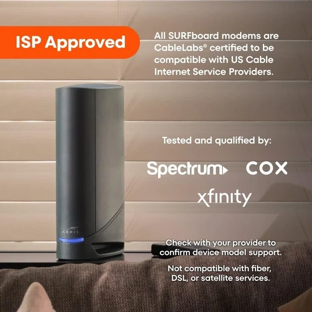 Комбинированный кабельный модем-маршрутизатор ARRIS SURFboard G34 Wi-Fi 6 AX3000 Черный (102204389) - Уценка - изображение 6