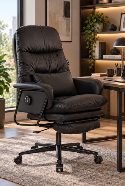 Офисное кресло Mealux Senator Black (HF-S17 PU/B) - Фото 2 Офисное кресло Mealux Senator Black (HF-S17 PU/B) - изображение 2