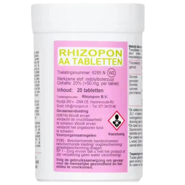 Укорінювач Rhizopon AA 0.2% 20 таблеток 50 мг - изображение 3
