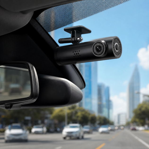 Автомобильный видеорегистратор Full HD 1080P с Wi-Fi, углом обзора 170°, G-сенсором, стабилизацией изображения, микрофоном и поддержкой microSD до 128 ГБ, черный - изображение 4