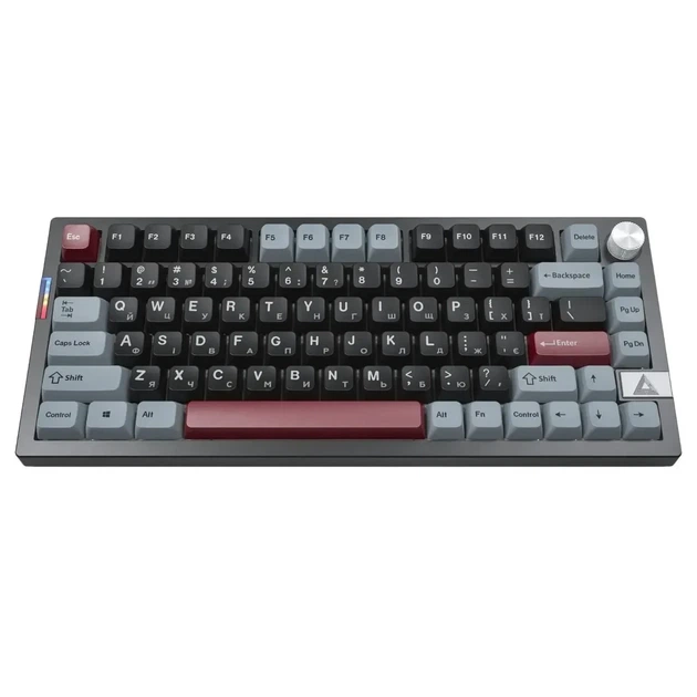 Беспроводная механическая клавиатура Montech MKey PRO Darkness Black Beige, Yellow Switch, размер 75%, RGB, (2.4G/Bluetooth/USB) - изображение 3