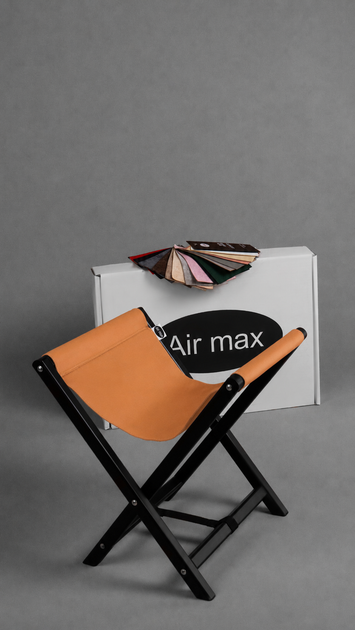 Подставка под сумки Air max черные ножки и терракотовая эко-кожа - изображение 2