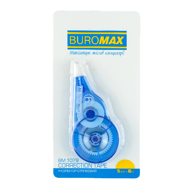 Корректор ленточный BuroMax BM.1079 5мм.х6м. - Фото 1 Корректор ленточный BuroMax BM.1079 5мм.х6м. - изображение 1