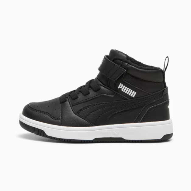 Дитячі кросівки PUMA Rebound V6 Mid WTR Kids’ Sneakers 30797901 34.5, чорний - Фото 1 Дитячі кросівки PUMA Rebound V6 Mid WTR Kids’ Sneakers 30797901 34.5, чорний - изображение 1