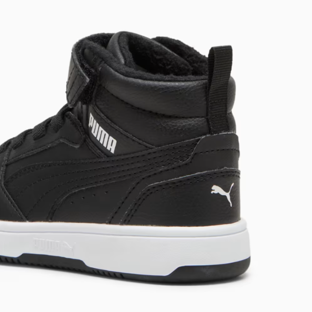 Дитячі кросівки PUMA Rebound V6 Mid WTR Kids’ Sneakers 30797901 34.5, чорний - Фото 6 Дитячі кросівки PUMA Rebound V6 Mid WTR Kids’ Sneakers 30797901 34.5, чорний - изображение 6
