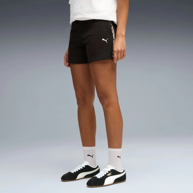 Шорти жіночі PUMA Essentials Graphics Animal 5" Shorts Women 69384401 s, чорний - Фото 1 Шорти жіночі PUMA Essentials Graphics Animal 5" Shorts Women 69384401 s, чорний - изображение 1