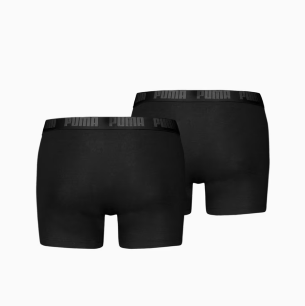 Чоловіча спідня білизна PUMA Men's Boxer Briefs 2 pack 93832002 m, чорний - зображення 2
