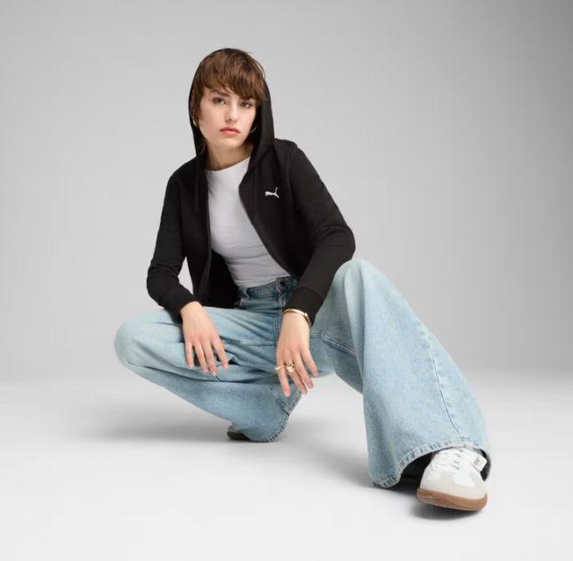 Джемпер жіночий PUMA Essentials Full-Zip Hoodie Women 68240601 m, чорний - зображення 3