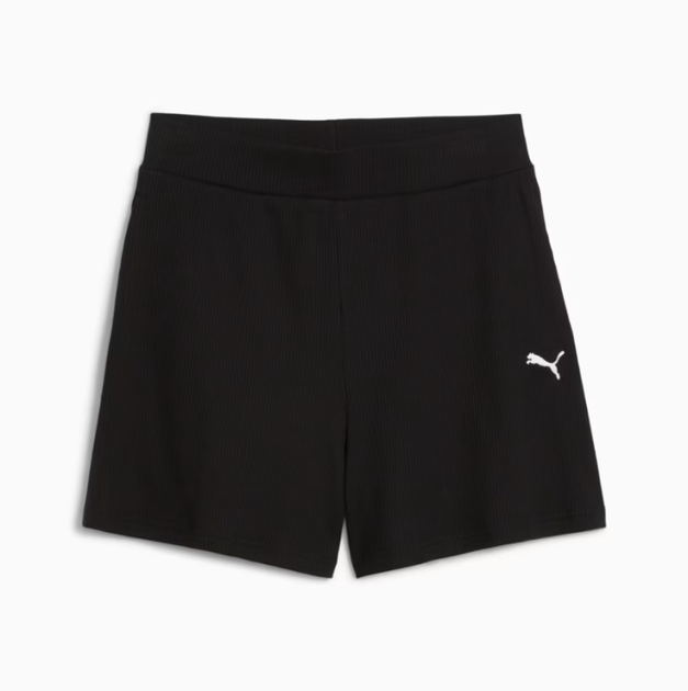 Шорти жіночі PUMA ESS ELEVATED 5" High-Rise Rib Shorts Women 68502601 xs, чорний - Фото 4 Шорти жіночі PUMA ESS ELEVATED 5" High-Rise Rib Shorts Women 68502601 xs, чорний - изображение 4