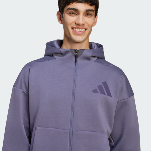 Джемпер New adidas Z.N.E. Full-Zip JW4719 xxl, фіолетовий - изображение 5