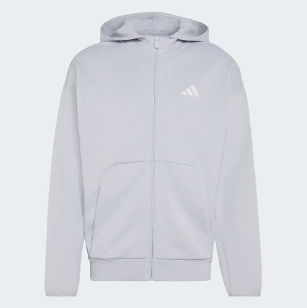Худі чоловіче ADIDAS Future Icons Small Logo Full-Zip KD7662 xl, сірий - Фото 3 Худі чоловіче ADIDAS Future Icons Small Logo Full-Zip KD7662 xl, сірий - изображение 3