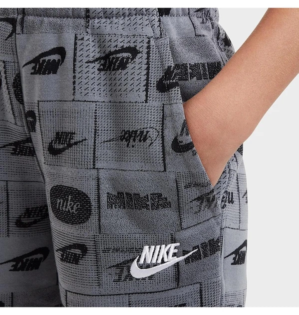 Шорты подростковые Nike K Nsw Club Ft Short Aop M рост 140 см Серый FN8743-084 - Фото 7 Шорты подростковые Nike K Nsw Club Ft Short Aop M рост 140 см Серый FN8743-084 - изображение 7