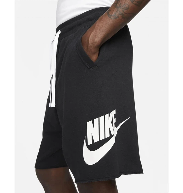 Шорти чоловічі Nike Club Alumni Hbr Ft Short 2XL Чорно-білий DX0502-010 - зображення 5