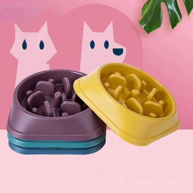 Миска для медленного кормления Happy Hunter Jungle, Фиолетовая - изображение 2