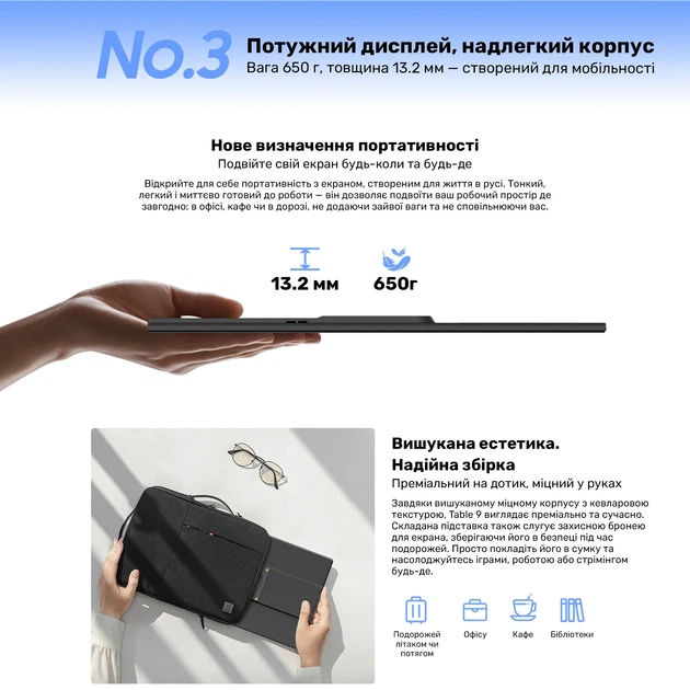 Монитор портативный 16" Blackview Table 9 (BBVTABLE9) - изображение 10