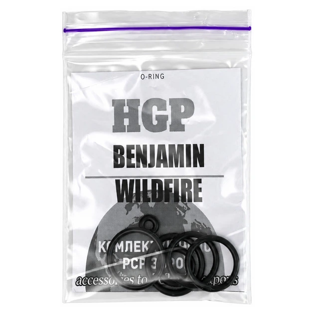 Ремкомплект HGP для PCP Benjamin Wildfire, 7 уплотнений - Фото 3 Ремкомплект HGP для PCP Benjamin Wildfire, 7 уплотнений - изображение 3